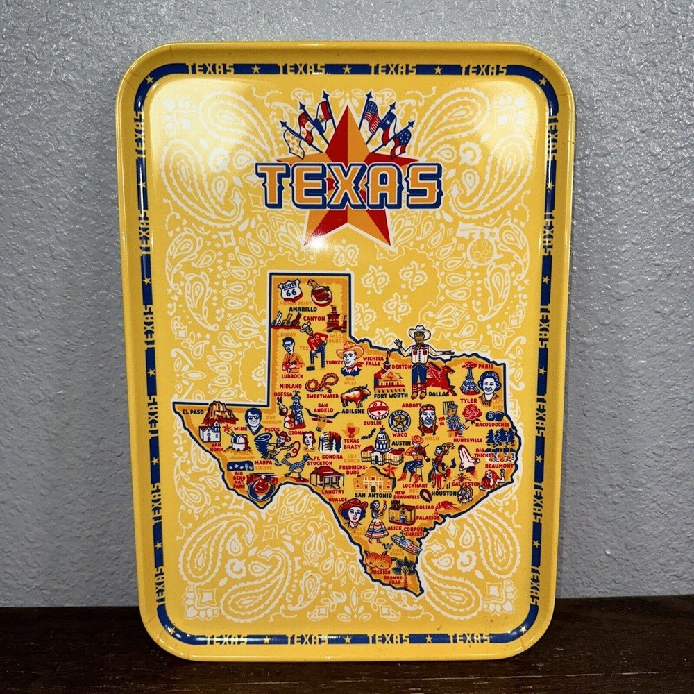 Texas State Serving Tray 9x13 By Faye Passow for 180 Degrees